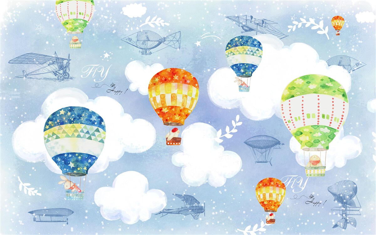 Fototapeten Farbenfrohe Luftballons