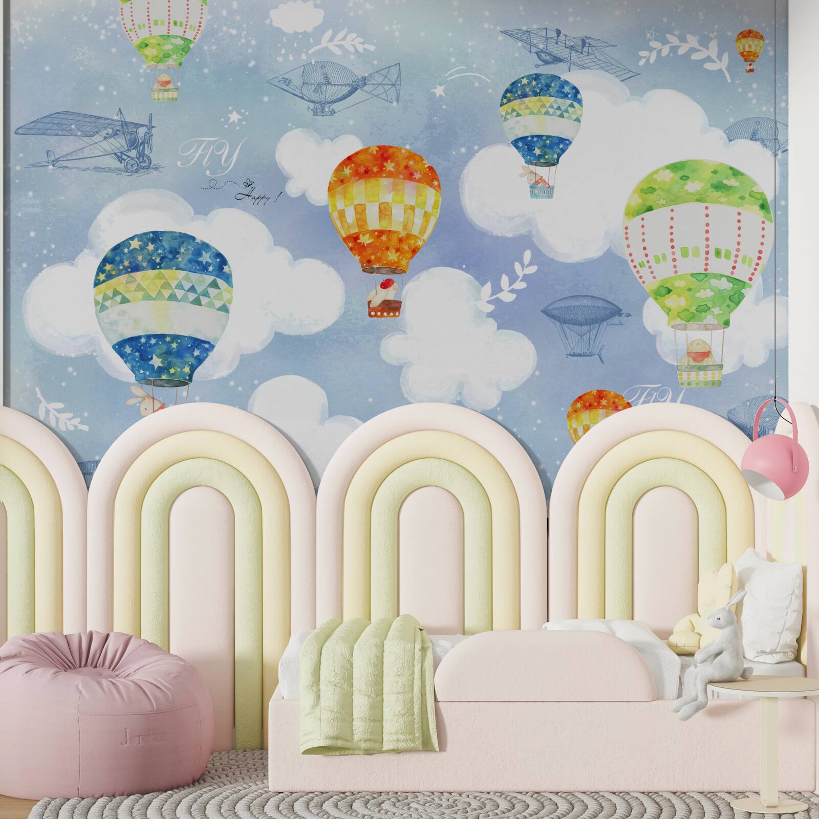 Fototapeten Farbenfrohe Luftballons