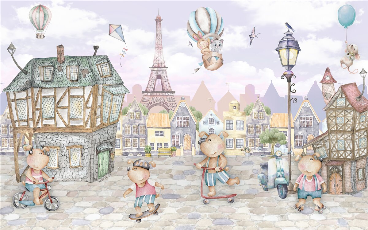Fototapeten Stadt der Tiere