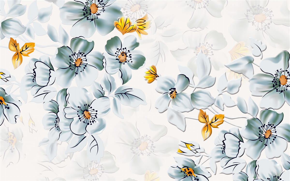 Fototapeten Die Blumen öffnen sich zärtlich