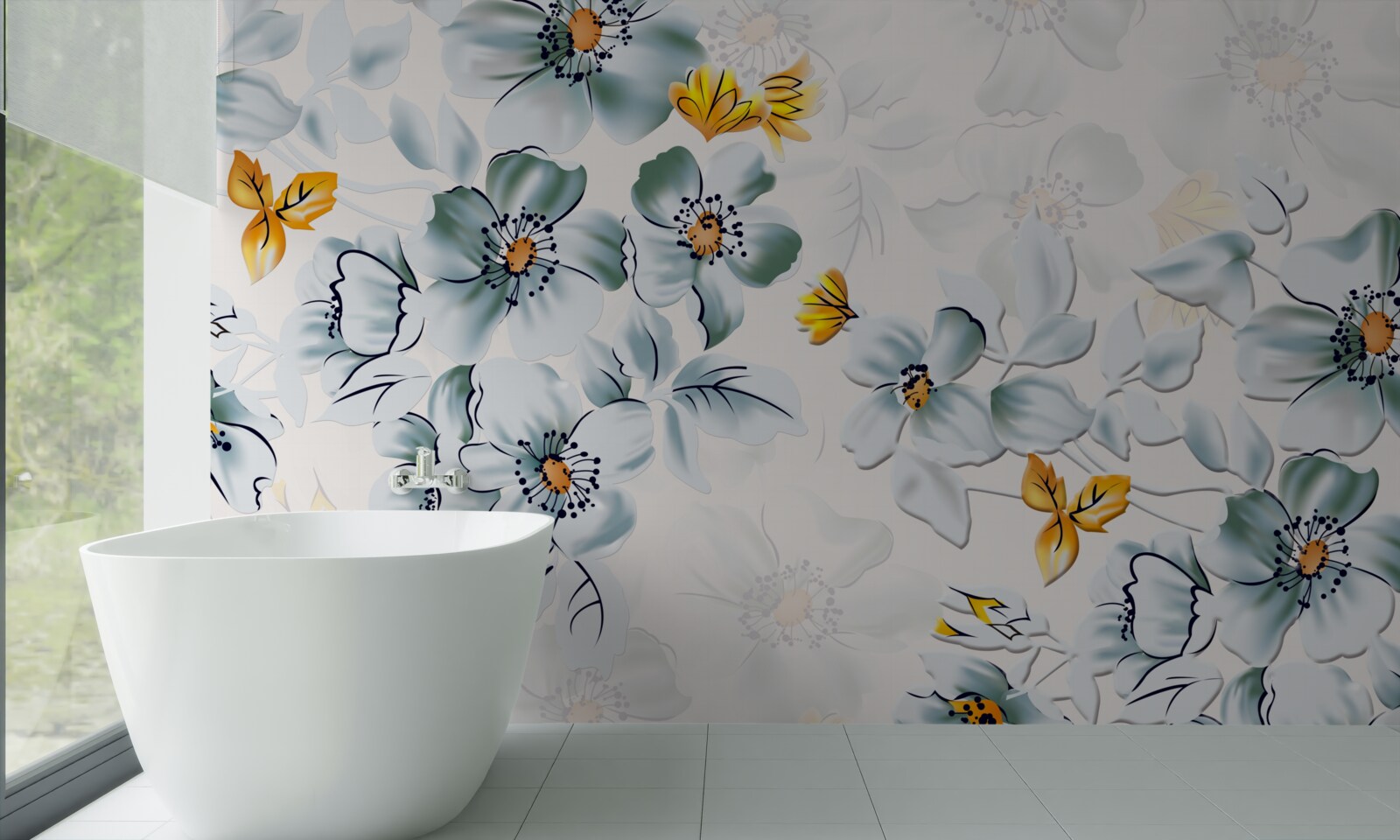 Fototapeten Die Blumen öffnen sich zärtlich