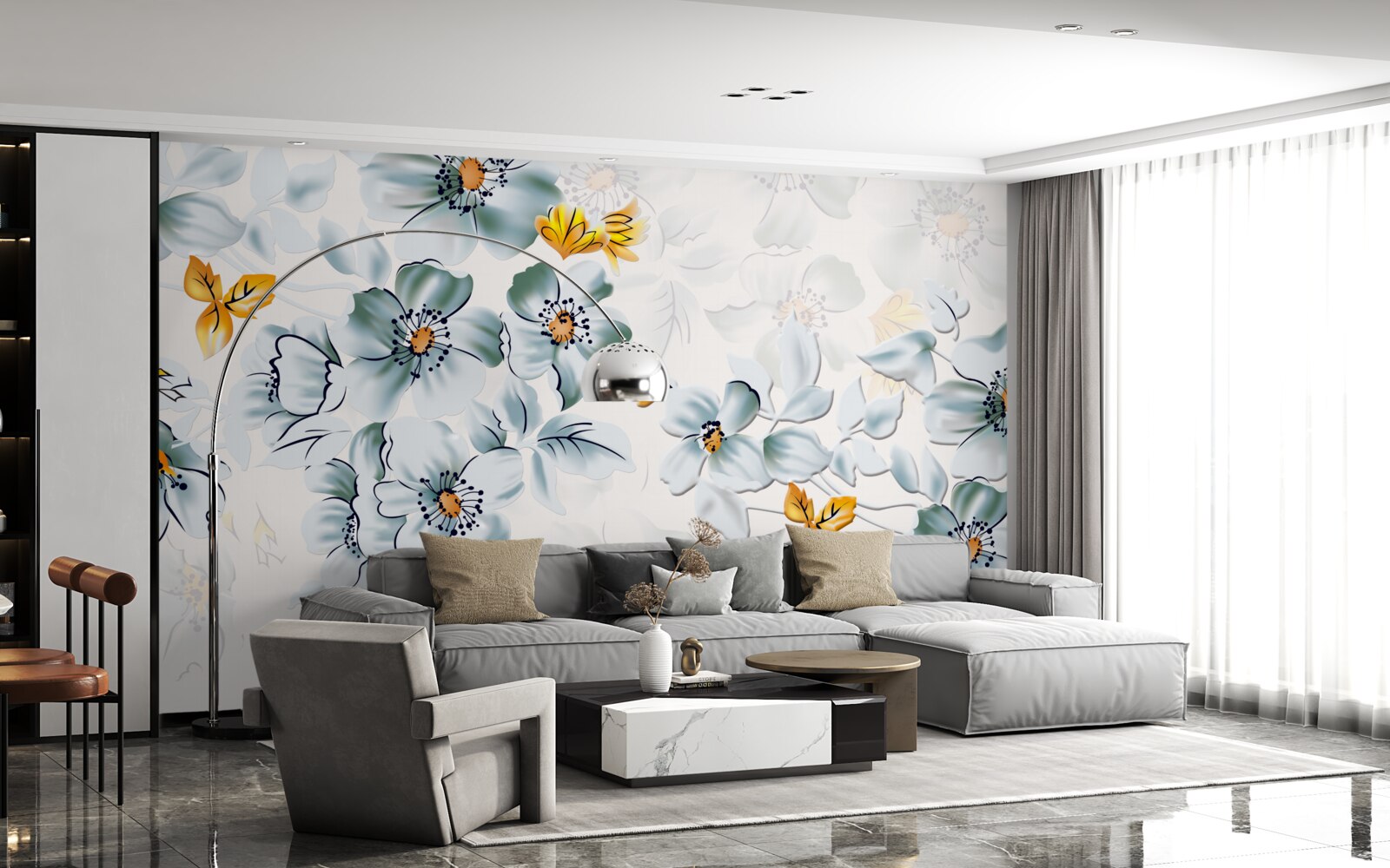 Fototapeten Die Blumen öffnen sich zärtlich