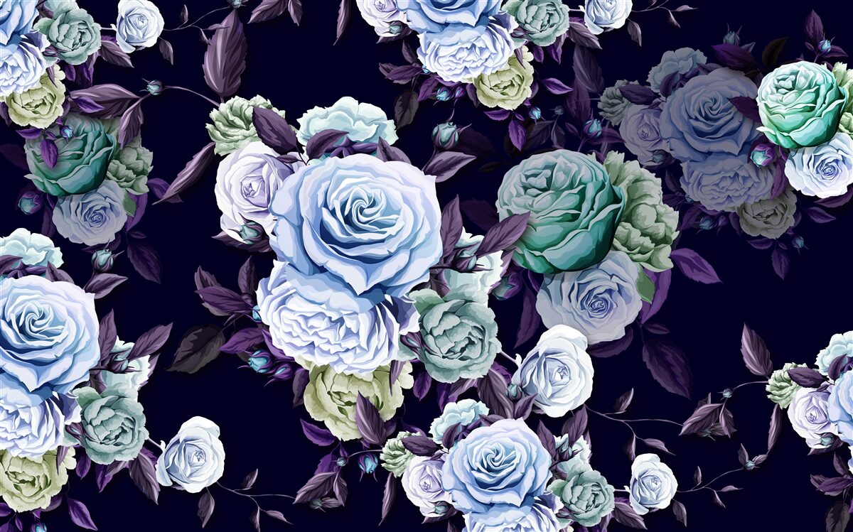 Fototapeten Sky Roses
