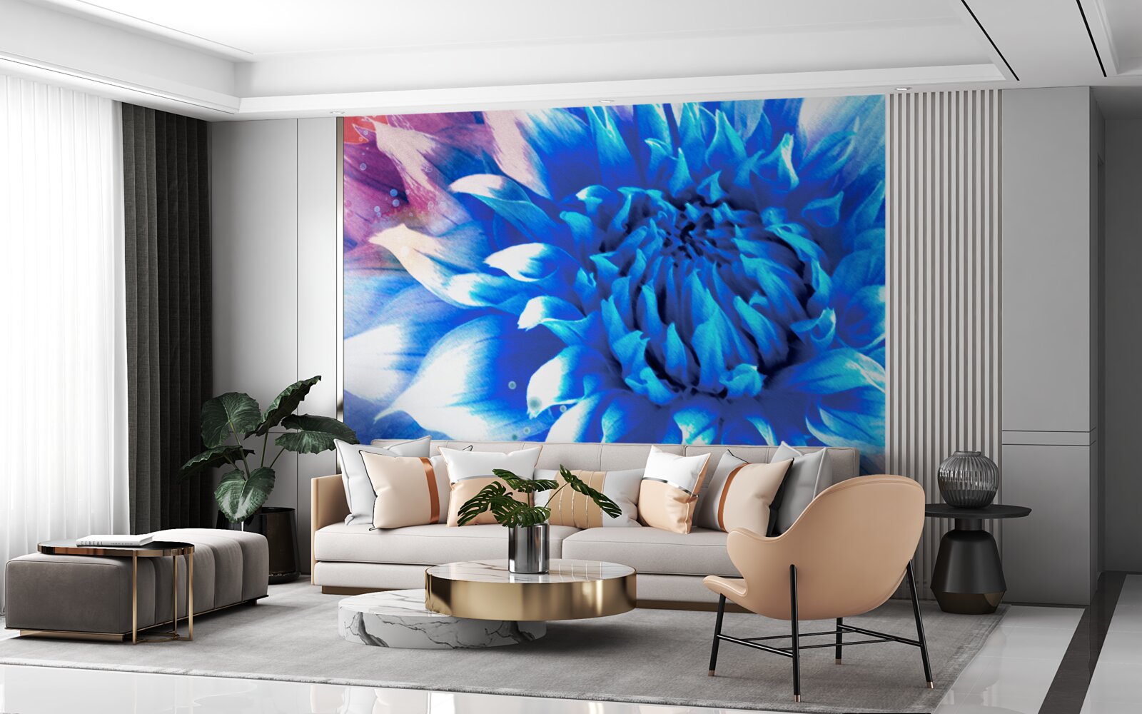 Fototapeten Blau wie Azure Aster