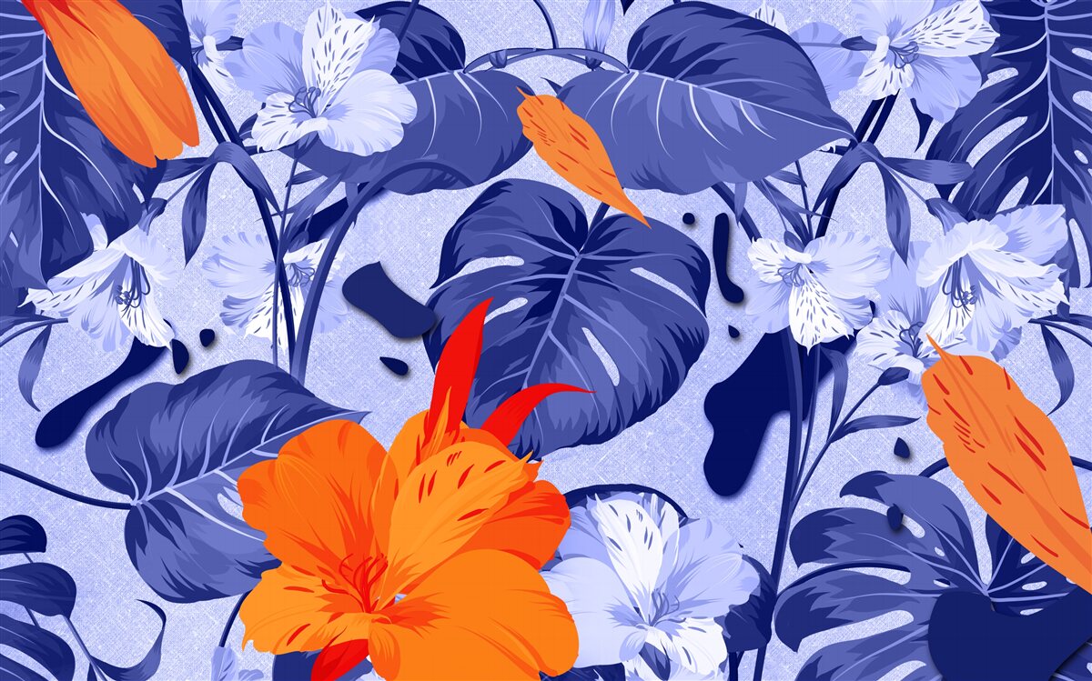 Fototapeten Tropenpfirsiche Lily