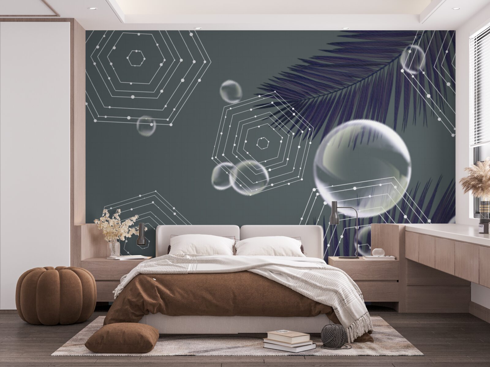 Fototapeten Geometrie- und Blattformen
