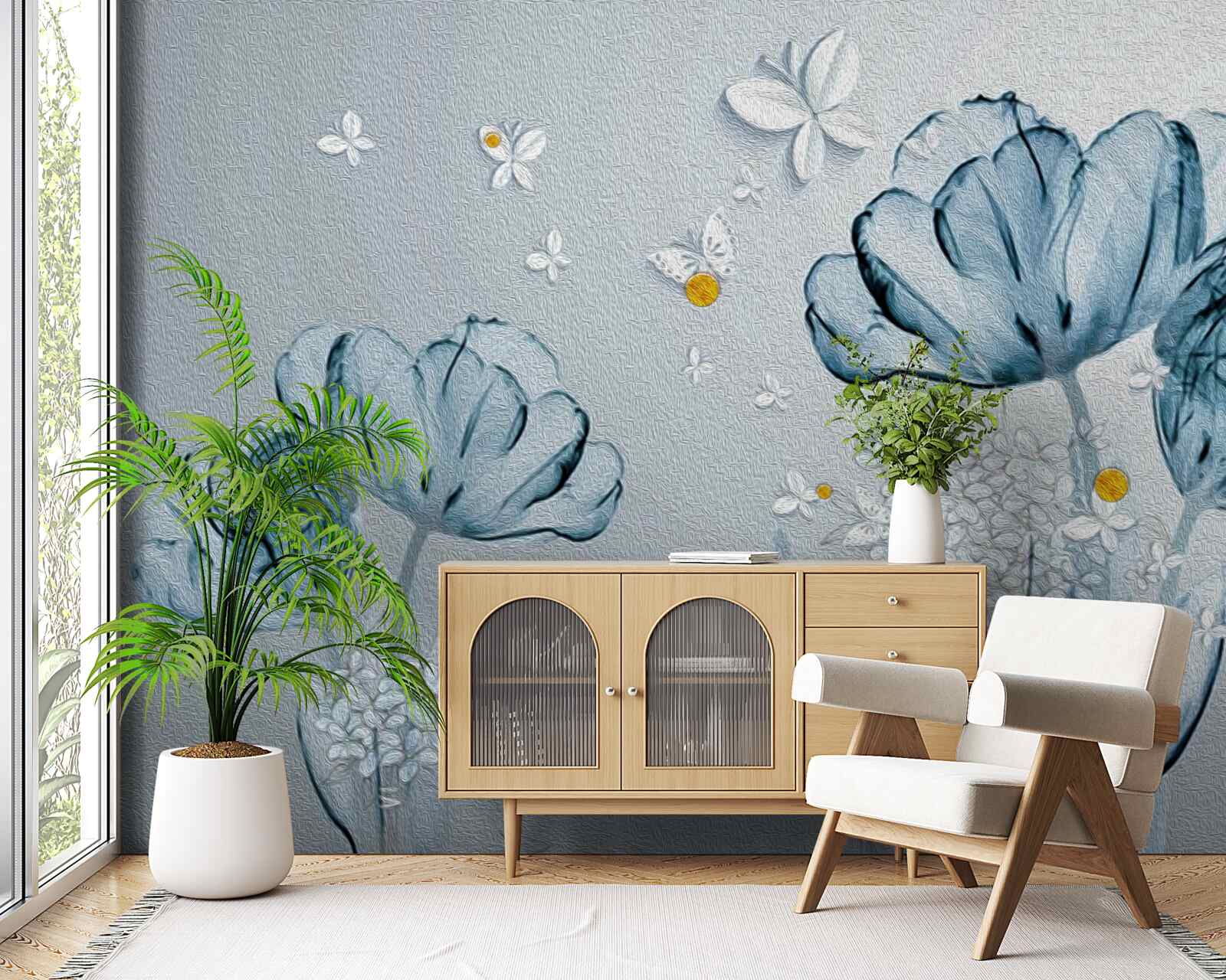 Fototapeten Frühlingsmohn haben transparente Blumen