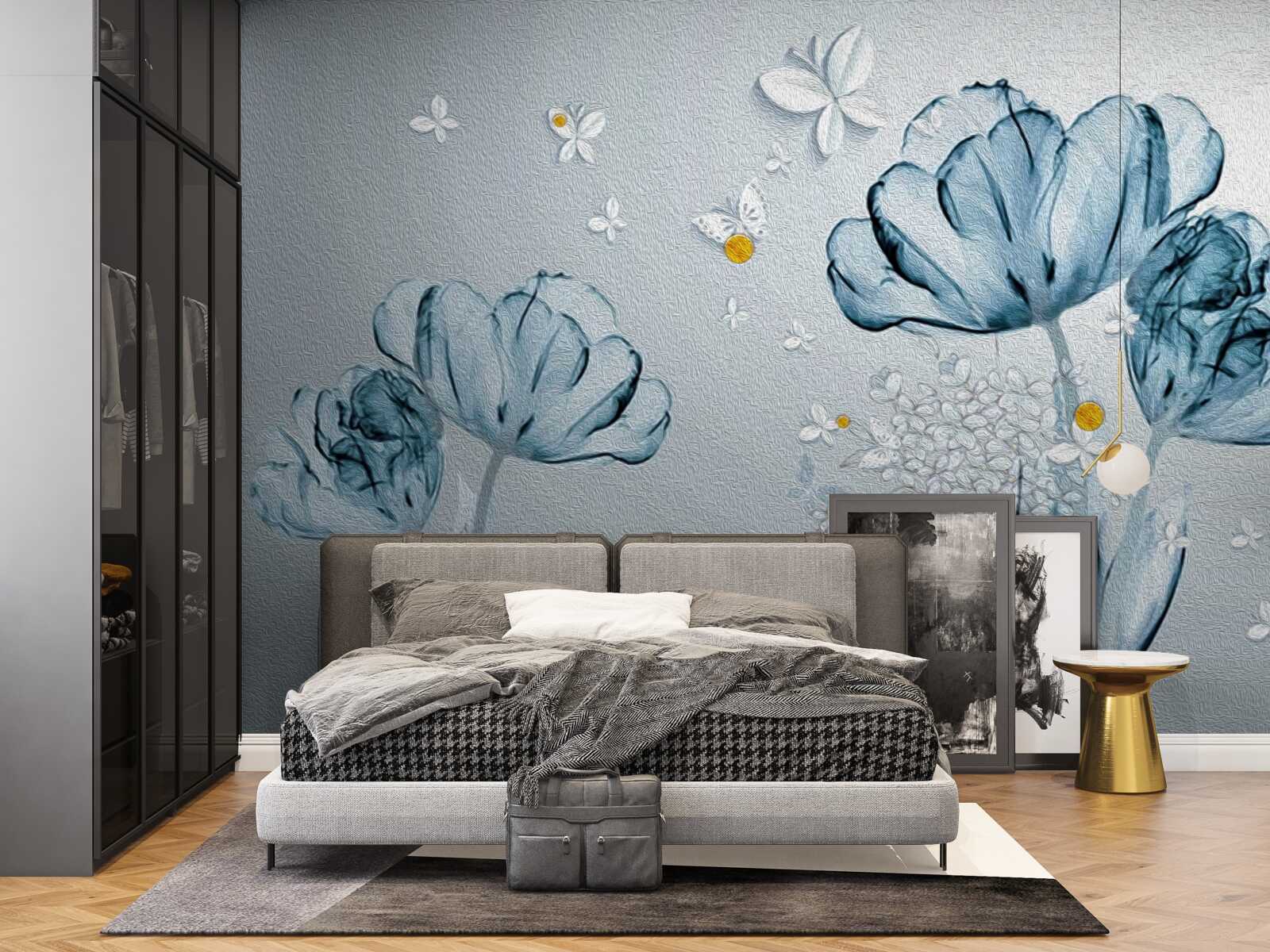 Fototapeten Frühlingsmohn haben transparente Blumen